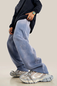 Hot Sale Sweat <b>Trousers</b> Oversized Men Jogger Baggy Wide Leg Jogger <b>Elastic</b> <b>Waist</b> Flared Anti-Wrinkle Sweat Pants for Men - Product Image 4