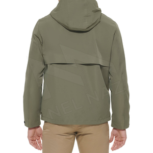 Unisex Sports Wear <b>Canvas</b> Coated Softshell Bomber <b>Jacket</b> Outdoor Cycling Hiking Waterproof Windproof Formal Front Logo - Product Image 3