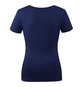 Camisetas de mujer de algodón 100% de marca de diseño de alta calidad, camisetas con logotipo estampado de pantalla personalizado de verano para mujer - Product Image 4