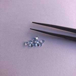 อัญมณีทรงวงรีทรงสี่เหลี่ยมสีฟ้าท้องฟ้าธรรมชาติขนาด2มม. 3มม. - Product Image 1