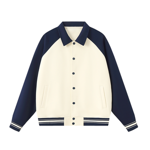 แจ็คเก็ตวาร์ซิตี้ผู้ชายสำหรับฤดูหนาว แบบกระดุมเดี่ยว คอตั้ง สไตล์สตรีทแวร์ ผ้าโพลีเอสเตอร์/คอตตอน - Product Image 1