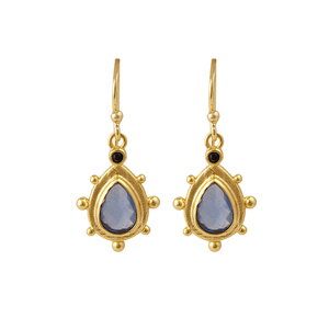 ต่างหูทองเหลืองแบบเรียบง่ายชุดคอลเล็ตชุบทองทำด้วยมือเครื่องประดับจำนวนมาก - Product Image 3