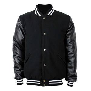OEM personalizado de los hombres de béisbol Vintage Bomber chaqueta Chenille Bordado de lana de tela Letterman Universidad estilo único Varsity chaqueta - Product Image 6