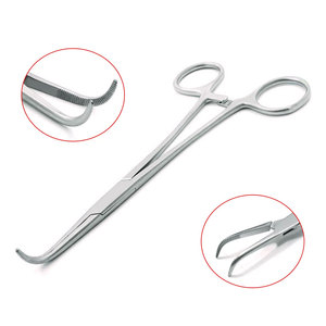 Instrumental Quirúrgico con Certificación CE, Pinzas Curvas para Disección y Ligadura 7 - Product Image 1
