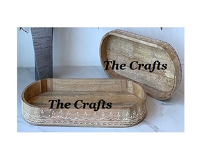 Latest Design Wood Food Serving <b>Tray</b> With Stainless Steel Handles Greatest Quality <b>Snacks</b> Serving <b>Tray</b> At Low Price - Product Image 2