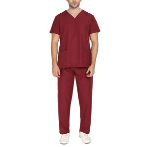 Uniformes médicos de hospital para hombres, uniformes médicos de enfermería para hombres, conjuntos suaves y elásticos para clínica, uniforme de manga corta transpirable - Product Image 4