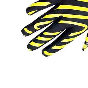 Gants de receveur en cuir véritable haute performance, impression par sublimation, couleurs et logo personnalisés, gants de football américain à doigts complets - Product Image 6