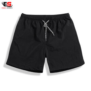 Pantalones cortos deportivos de entrenamiento ecológicos sólidos para hombre al por mayor 100% algodón colores personalizados y logotipo - Product Image 2