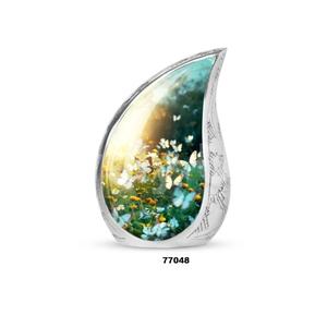 Venta caliente mariposa lágrima cremación urna para adultos para cenizas humanas pequeño recuerdo urna funeraria con bolsa de terciopelo gratis - Product Image 4