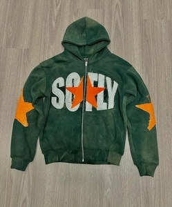 Star Patch Hooded Stylish Streetwear <b>Zip</b> up <b>Hoodies</b> 100% Cotton Luxury Quality Embroidery Oversized Streetwear <b>Hoodies</b> for Men's - Product Image 1