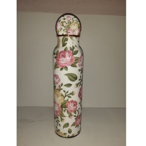 ขวดน้ำทองแดงบริสุทธิ์พร้อมช่อกุหลาบ,ขวดน้ำพิมพ์ลายขนาดที่กำหนดเองสำหรับบ้านประโยชน์ต่อสุขภาพสำหรับยิมโยคะออกกำลังกาย - Product Image 2