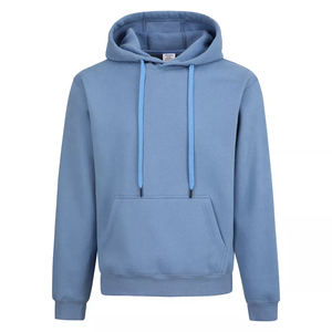 Vente en gros 100% coton tissu vierge sweat à capuche hommes nouveau Style respirant blanc couleur unie décontracté surdimensionné goutte épaule sweat à capuche - Product Image 6