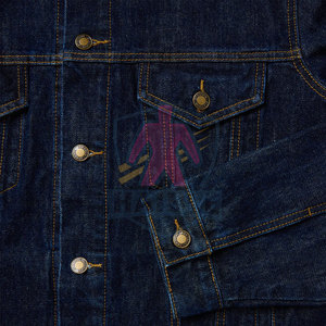 ผลิตในประเทศปากีสถาน เสื้อแจ็คเก็ตยีนส์สำหรับผู้ชายไซส์ใหญ่ ใส่ได้ในฤดูหนาว ผลิตจากผ้าฝ้าย 100% สำหรับใช้งานกลางแจ้ง มีโลโก้ด้านหน้า - Product Image 4