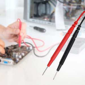 Kit de 16 fils de test pour multimètre en cuivre isolé PVC, ensemble de fils de test de remplacement + pinces crocodiles, fiches banane, sondes 100 cm 1000 V - Product Image 6