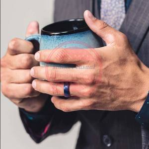 Bague en acier de Damas |   Vente flash Bague en acier Damas unisexe - Product Image 5