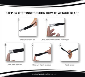 The Monarch Professional Wooden <b>Straight</b> Edge Barber <b>Razor</b> - Salon Quality Cut Throat Shavette - Product Image 4