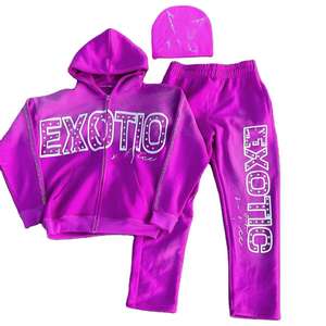 Conjunto Deportivo de Dos Piezas con Capucha, Estilo Urbano, Lavado Ácido, Logotipo Personalizado, Alta Calidad, Unisex, Pantalón y Sudadera de Algodón - Product Image 2