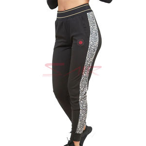 Pantalon de jogging en molleton de coton coupe ajustée pour femme Streetwear léger avec cordon de serrage pour pantalon de survêtement avant plat d'hiver - Product Image 1