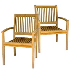 Modern Style Solid Wood TEAK Stackable <b>Chair</b> for Dining Patio Beach Outdoor Courtyard Park Leisure Use - Product Image 1