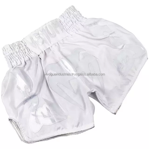 Pantalones Cortos Deportivos Unisex Personalizados al por Mayor, Duraderos, 100% Poliéster, para Boxeo, MMA, Grappling, Muay Thai, Impresión por Sublimación con Aberturas Laterales - Product Image 2
