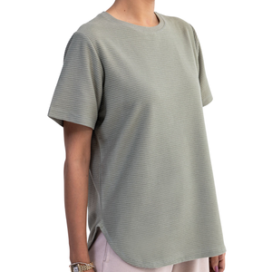 T-shirts d'université extensibles confortables haute Performance conception personnalisée tissu de coton léger femmes t-shirts - Product Image 3