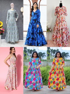 Kurti plazzo pour femmes indiennes, vêtement ethnique au prix le plus bas, kurtis pour femmes d'Inde, dernière collection sur le marché du textile - Product Image 4