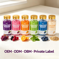 Gummies de Créatine Monohydrate Premium SYC à Absorption Élevée, Véganes, Complément Alimentaire à Croquer, 60 Unités, Marque Privée, Vente en Gros