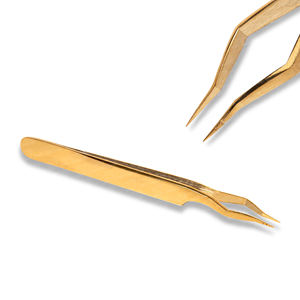 Pince à épiler colorée la plus populaire meilleure vente pince à cils d'isolement réduire la fatigue des mains pour un usage professionnel - Product Image 1