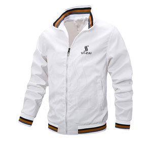 Blouson Bomber Homme Coupe-Vent de Haute Qualité avec Col Montant et Motif Lettres Style Urbain Hiver Fourniture OEM - Product Image 1