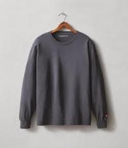 เสื้อยืดผู้ชายผ้าฝ้ายออร์แกนิคคุณภาพสูง 180 กรัม คอกลม แขนยาว ทรงเข้ารูป เป็นมิตรกับสิ่งแวดล้อม แห้งเร็ว รับสกรีนลายตามสั่ง - Product Image 2