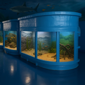 Grand Aquarium Marin Acrylique Élégant pour Salon pour Présenter la Vie Aquatique - Product Image 3