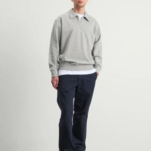 Sudadera con Cremallera y Diseño Gráfico Personalizado OEM, Sudadera de Gran Tamaño para Hombre, Sudadera con Media Cremallera, Sudadera Holgada y Transpirable - Product Image 3