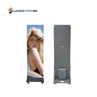 UHLED Écran d'affichage pour affiche LED d'intérieur P1.25mm 640*1920mm Écran d'affichage pour affiche publicitaire pliable pour centre commercial