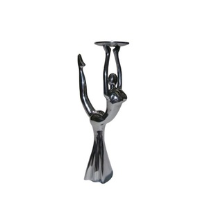Soporte de vela de aluminio para hombre con estilo para decoración del hogar y exhibición de mesa Diseño elegante perfecto para crear el mejor ambiente romántico - Product Image 6