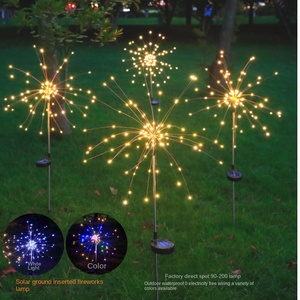 <span class=keywords><strong>Lampe</strong></span> de sol LED <span class=keywords><strong>solaire</strong></span>, décorative, en forme de pissenlit, pour jardin, style moderne et épuré, en métal, pour table à manger - Product Image 2