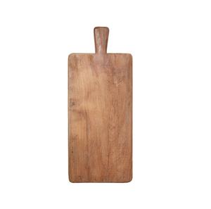 Planche à découper en bois d'acacia naturel personnalisée avec poignée |   Planche à découper écologique pour la cuisine |   Bloc de boucher robuste pour la viande - Product Image 2
