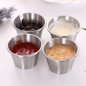 Ramekins de acero inoxidable de grado comercial, tazas de salsa de porciones individuales multifuncionales, tazas de condimentos para tazas de Salsa de cocina - Product Image 1