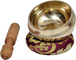 Bol chantant en laiton pur de forme ronde fait à la main de qualité supérieure bol chantant de taille personnalisée pour l'usage de yoga - Product Image 3