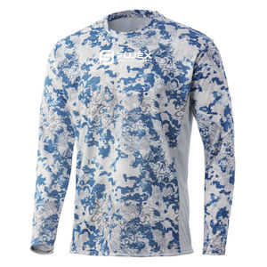 Vêtements de pêche à manches longues hommes en plein air à capuche séchage rapide chemises de pêche Jersey sweats à capuche d'été UPF50 + chemises de pêche à manches longues - Product Image 2