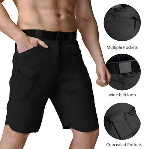 Short cargo de luxe pour hommes Summer Beach Short d'extérieur extensible et imperméable à séchage rapide avec multi-poches Short pour hommes - Product Image 3