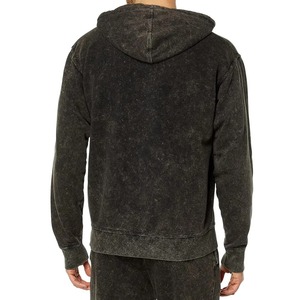 100% Cotton Winter Hooded Solid Acid Wash Tracksuit for <b>Men</b>-Custom Made High Quality ODM OEM Service - Product Image 3