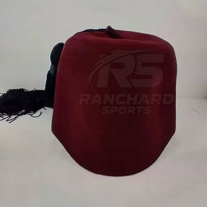 Chapeau Fez Maçonnique Cérémonies de la Loge Coiffure Chapeau Fez de Haute Qualité Broderie Maçonnique Chapeau Fez Maçonnique OEM - Product Image 3