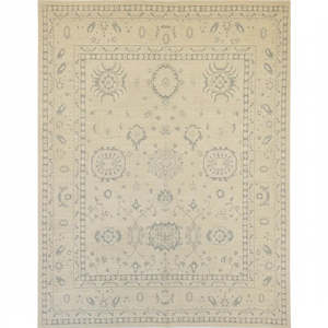 Tapis de Peshawar et de Khotan noué à la main, unique en son genre, 10'0 x 11'10 Pes_Kho_75 - Product Image 1
