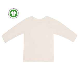 Mens Organic 100% Cotton Crew Tee 4.3 Oz Jersey Soft and Flexible With Ribbed Collar Natural Color - Product Image 1