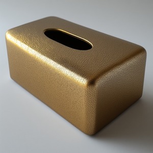 Boîte à mouchoirs en métal au design élégant, offrant une décoration de pièce élégante, un look moderne et lisse, une construction durable, un rangement pratique - Product Image 5