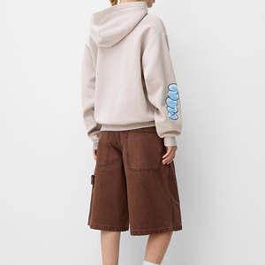 Sweat à capuche imprimé en coton/polaire d'hiver pour femmes, sweat à capuche décontracté en coton tricoté de haute qualité, vente en gros - Product Image 4