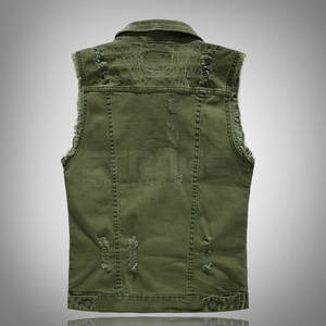 Design Your Own Comfortable Winter Outerwear <b>Men</b> Jeans <b>Vest</b> Premium Quality Breathable 100% Cotton Customizable Bulk Quantity - Product Image 3