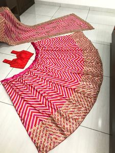 Ropa festiva bonita para fiesta, nueva llegada, tendencia de lujo, seda crepé Digital, Lehenga choli con Georgette Dupatta - Product Image 5