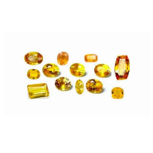 พลอยธรรมชาติ6มม. พลอยแซฟไฟร์สีเหลืองอัญมณีธรรมชาติขายส่งพร้อมสต็อกเครื่องประดับอัญมณีหลวม - Product Image 4