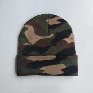 High Quality OEM Street Wear Sublimation Digital <b>pink</b> Camo Knitted Beanie Custom Print lining Skull Unisex Jacquard Caps Beanies - Product Image 3